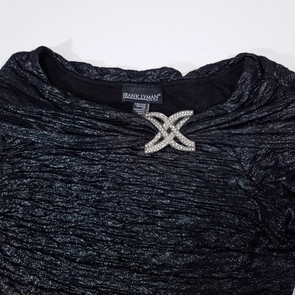 Frank Lyman 3/4-Sleeve Fancy & Cozy Shimmery Top - Picture 3 of 14